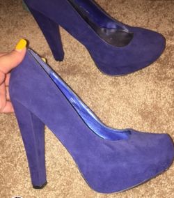 Blue heels size 7.5-8