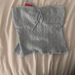 edikted strapless knit top 