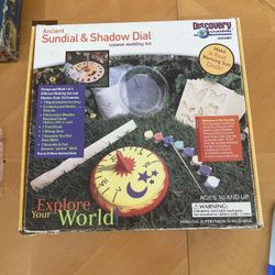 NEW Ancient Sundial And Shadow Dial Cement Moving Kit
