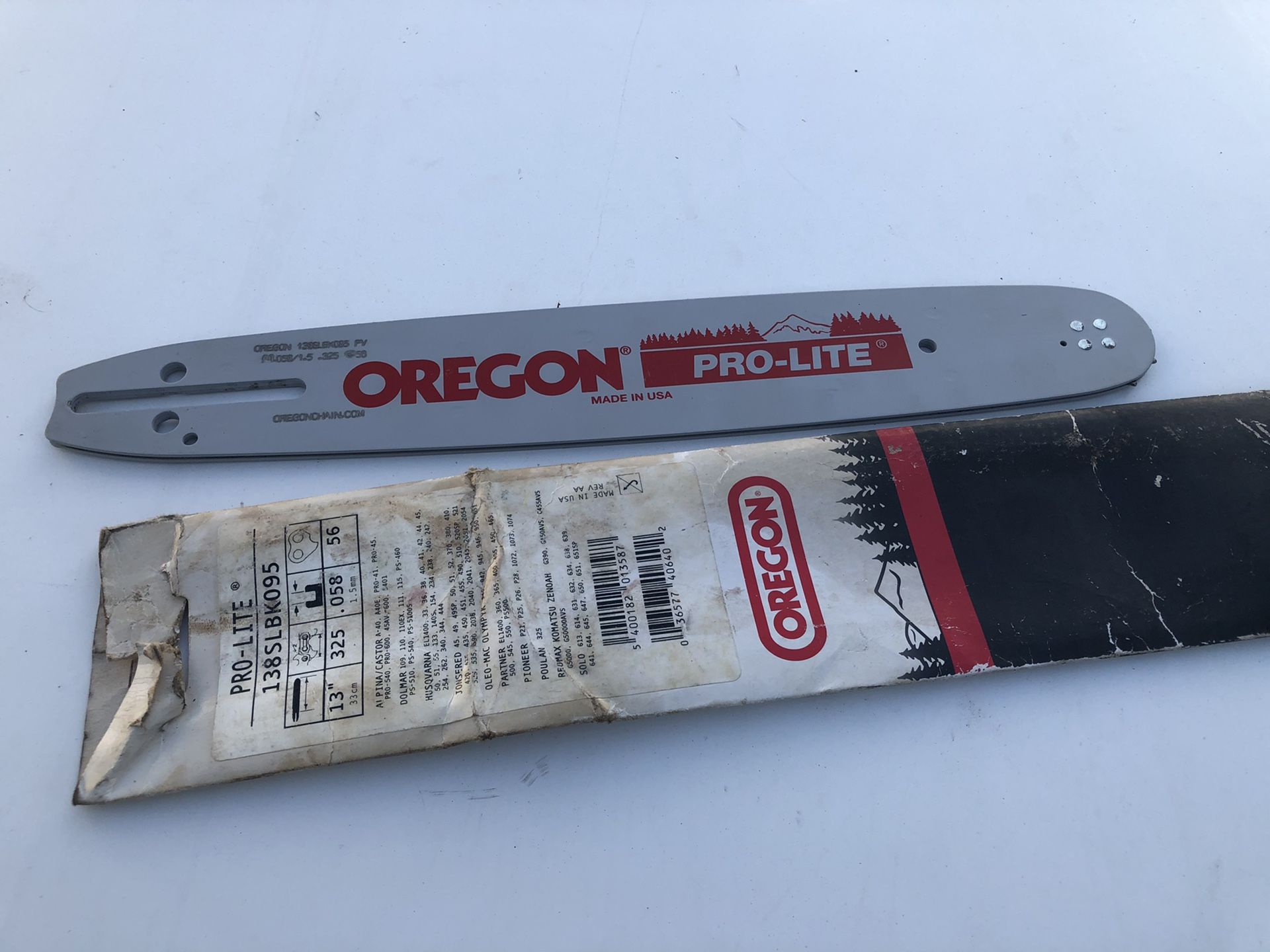Chainsaw bar 13”