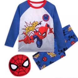 Warm Fleece Spider-Man Kids Pajama And Pillow Set 