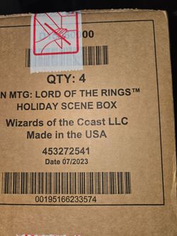 Sealed MTG LOTR Holiday Scene Box