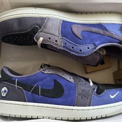 Brand New Air Jordan 1 Low Zion Williamson Voodoo Size 14 With Original Box & Extra Laces