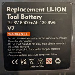 Dyson V7 Replacement Battery New