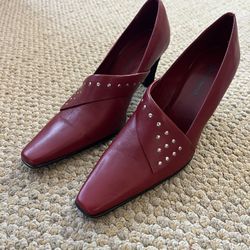 Jonathan Martin Red Leather Heel 10 
