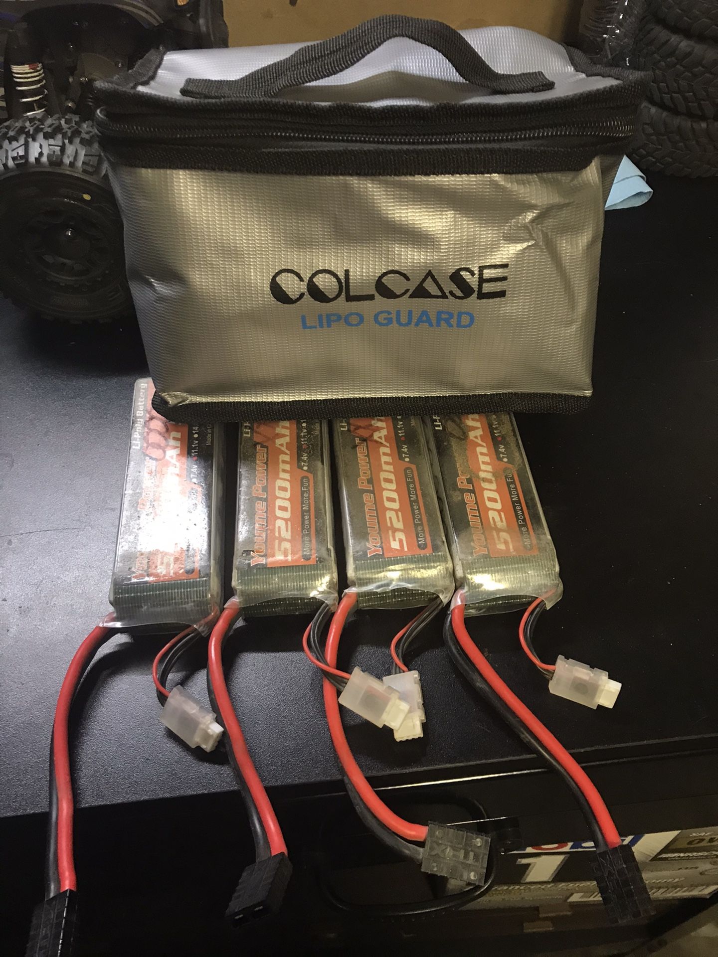 3s lipo batteries x4 and bag