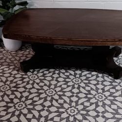 Refinished Special Walnut Coffee Table 