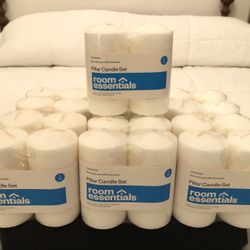 26 Unscented Pillar Candles (Emergency or Everyday Use)