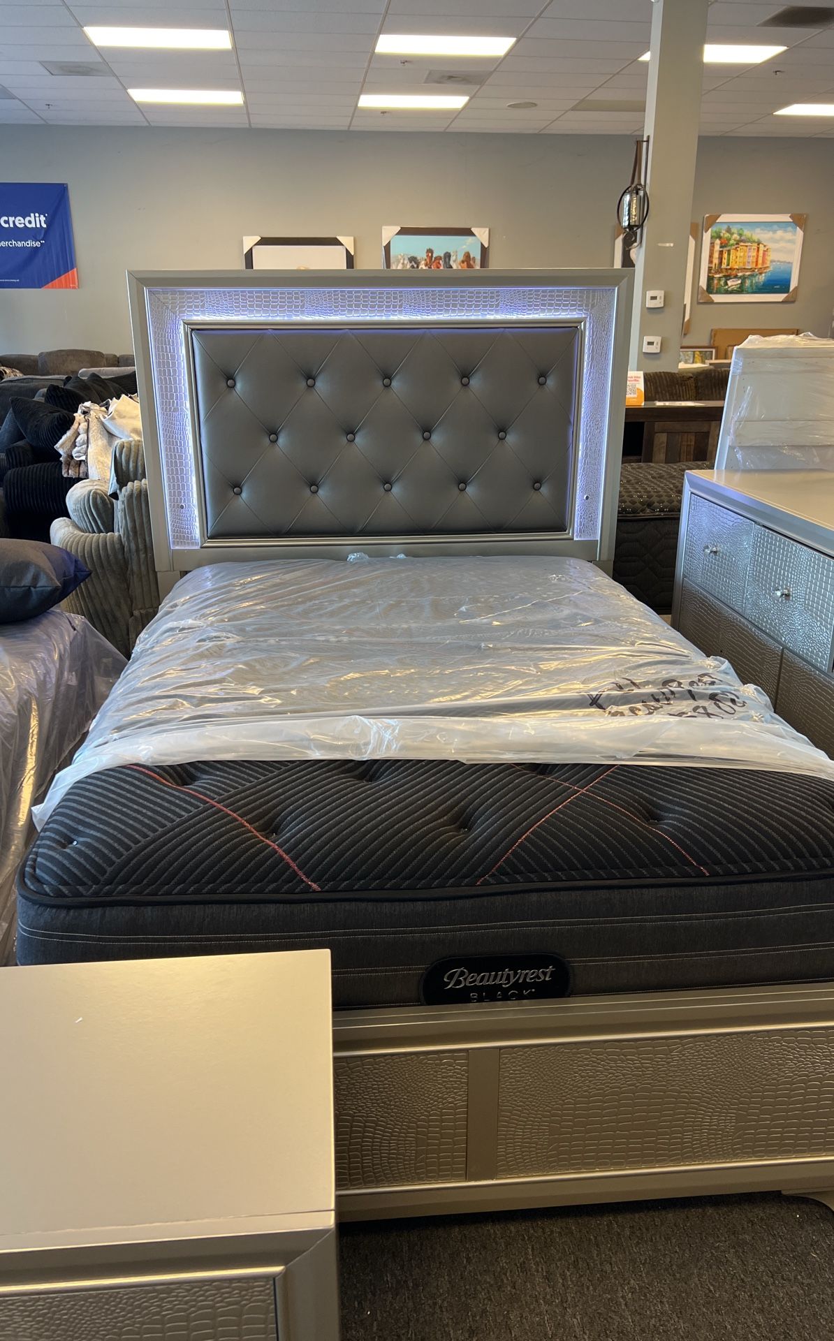 LED full size Bedroom Set