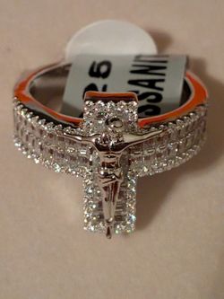 925 Stirling Silver Cross Ring