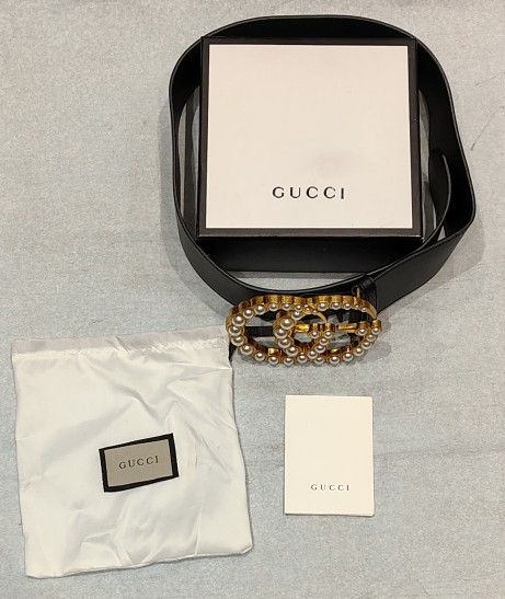 Authentic Gucci Belt with bag and box Black Women main image 2