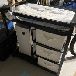 Diaper Changing Station With Drawers