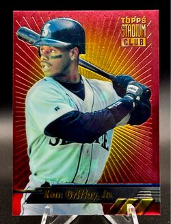 1994 Topps Stadium Club Ken Griffey, Jr. Red Foil Finest #5 Mariners (NM)