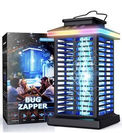 Mosquito Zapper 2 in 1 Portable & Rechargeable Bug Zapper Outdoor with 5000mAh Battery 