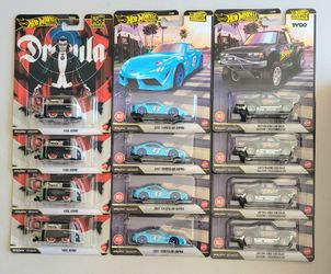 Hot Wheels Premium. Kool Kombi, Toyota GR Supra, Datsun King Cab