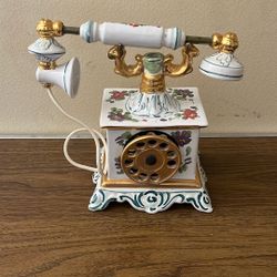 Vintage French Telephone Decanter By Cesare 1969