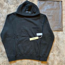 Essentials fear of god black hoodie