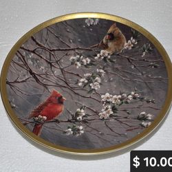 Lenox "Spring Glory" collector plate by artist Wanda Mumm. 