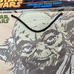 Star Wars Hanging Dry Erase Board Yoda or Darth Vader 