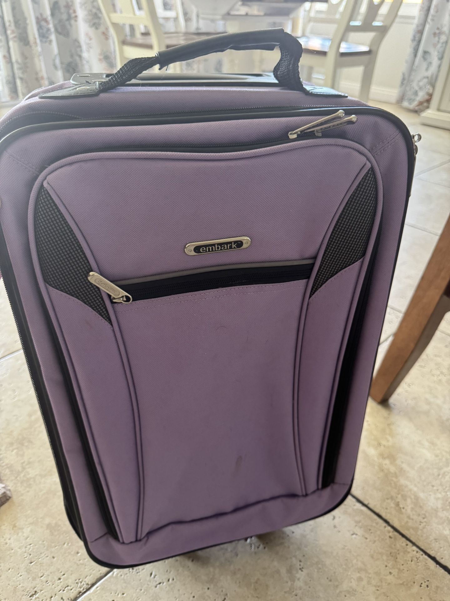 Purple Rolling Suitcase