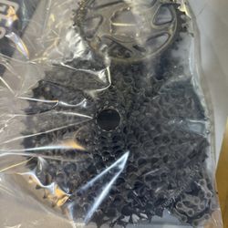 Cassette And Chain Ring With Chain 