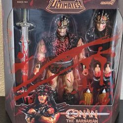 Conan The Barbarian Ultimates Deluxe Figure Blood-Soaked Pit Fighter Super 7