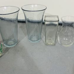 Glass vases 