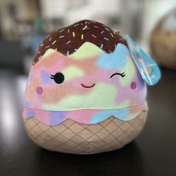 Gladly Squishmallow Ice Cream Plush Toy with Sprinkles