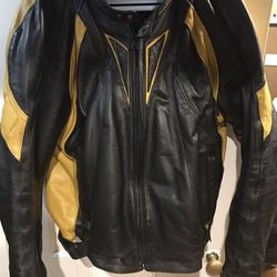 First racing padded motorcycle jacket xl