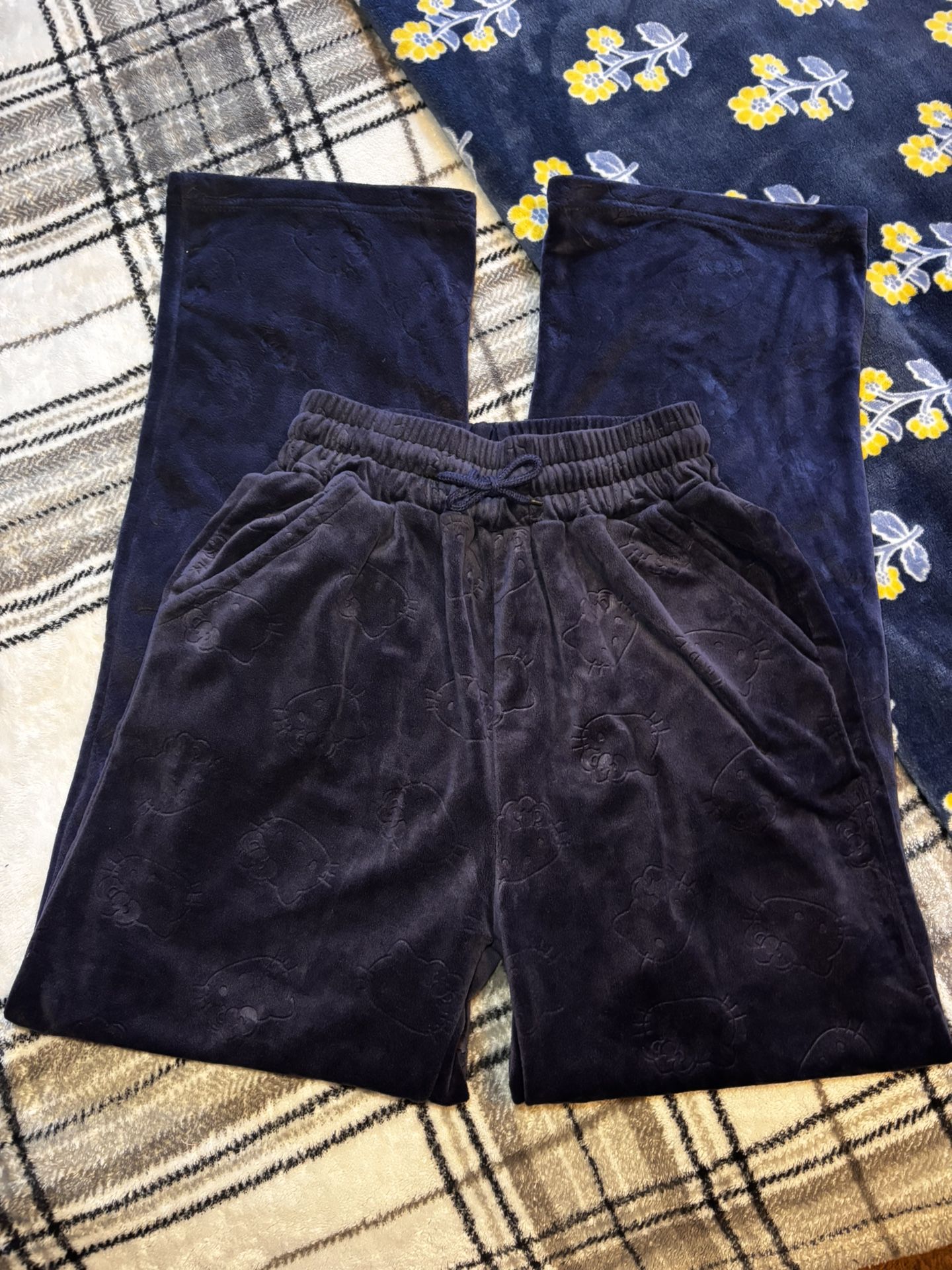Navy blue hello Kitty Stretchy Pants