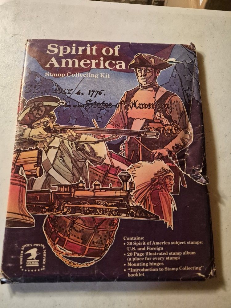 Vintage USPS Spirit Of America Stamp Collecting Kit