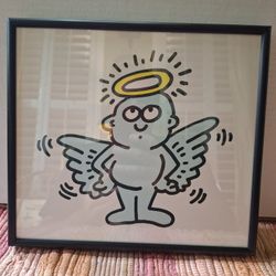 FRAMED COLLECTIBLE KEITH HARING "LIL ANGEL"