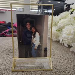 Gold/clear Picture Frames