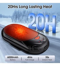 2 hand warmers RECHARGEABLE -20 Hours Power 