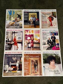 Architectural Digest LOT: Complete AD100 Set (2012-2019) + Icon Celebrity Issues