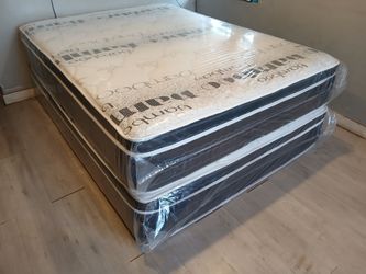 $199 Queen Pillow Top Mattress Only Brand New Free Delivery Same Day