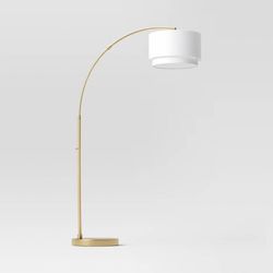 Brass Arc Floor Lamp (68 in x 41 in)