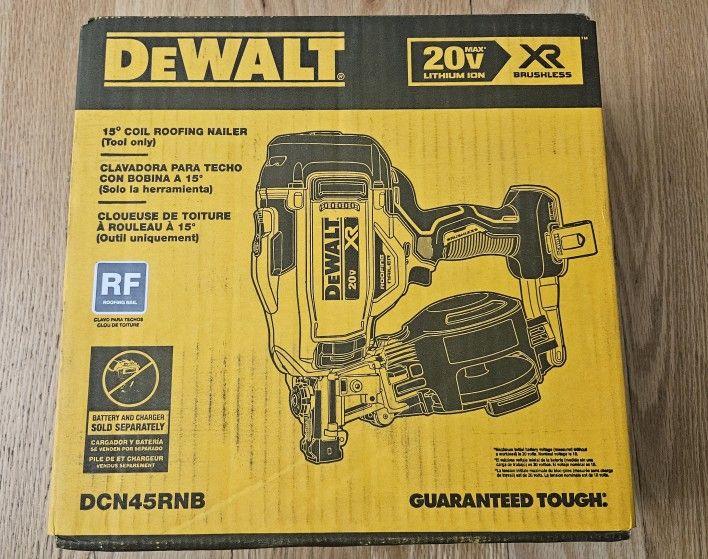 Dewalt 20V MAX Roofing Nailer 15°
