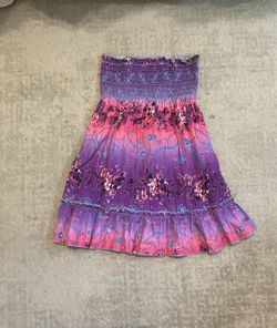 Floral Strapless Dress
