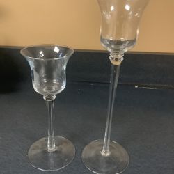 Glass Candle Holders