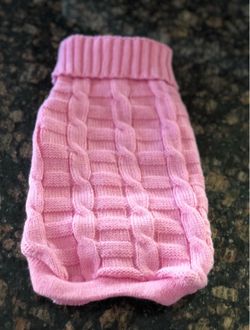 "So Posh Knit Pink" Dog Couture Size M