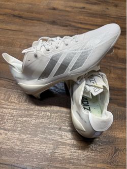 adidas Adizero 13.0 "White" Men's Football Cleat (Sizes Available: 8, 8.5, 10.5)