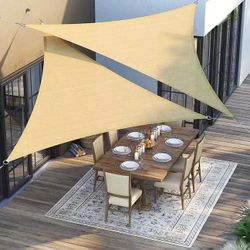 New In Box 16x16x22 Feet Large Triangular Sun Shade 