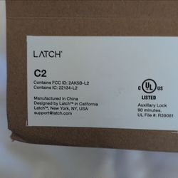 Latch C2 Electronic Smart Deadbolt Door Lock C2  Black Brand New