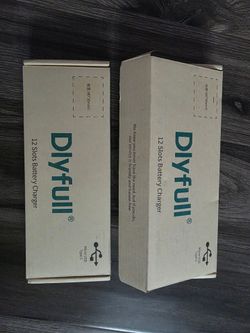 DlyFull 12-Slot Smart Battery Chargers (Pack of 2) + 24 Bonai Rechargeable AAA Batteries Bundle