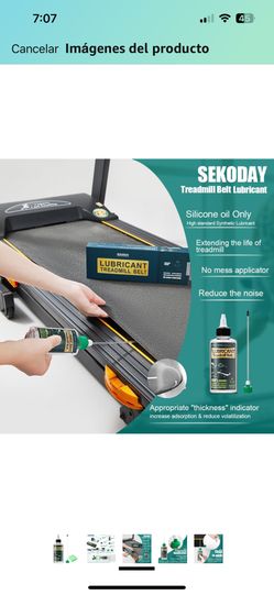 Lubricantes de silicona para cinta de correr | 4.2 onzas, lubricante estable y resistente a altas temperaturas, con tubos de aplicación duros y tapone