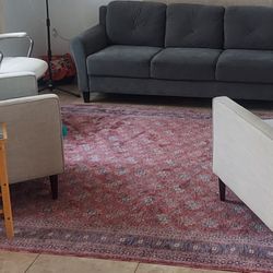IKEA couches And Rug
