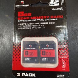 8GB SDHC MEMORY CARDS
