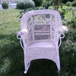 Real Wicker Rocking Chair