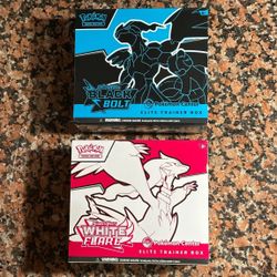 Black Bolt and White Flare Pokemon Center PC ETB Elite Trainer Box SEALED